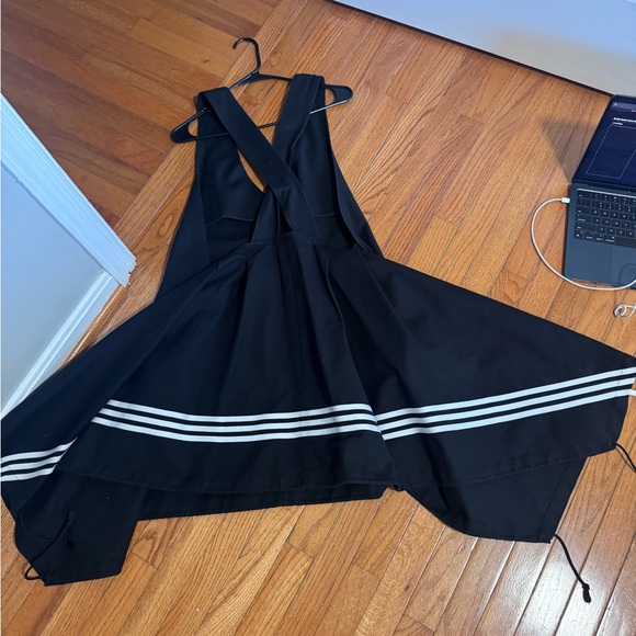 Y-3 Adidas Black Dress with Striped Detail - Picture 3 of 6